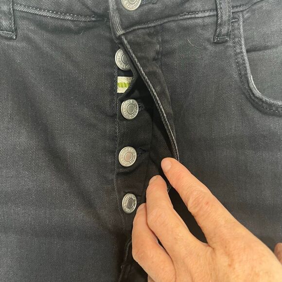 Pilcro the Icon Black Jeans Sz 32 Button Fly - Picture 2 of 11